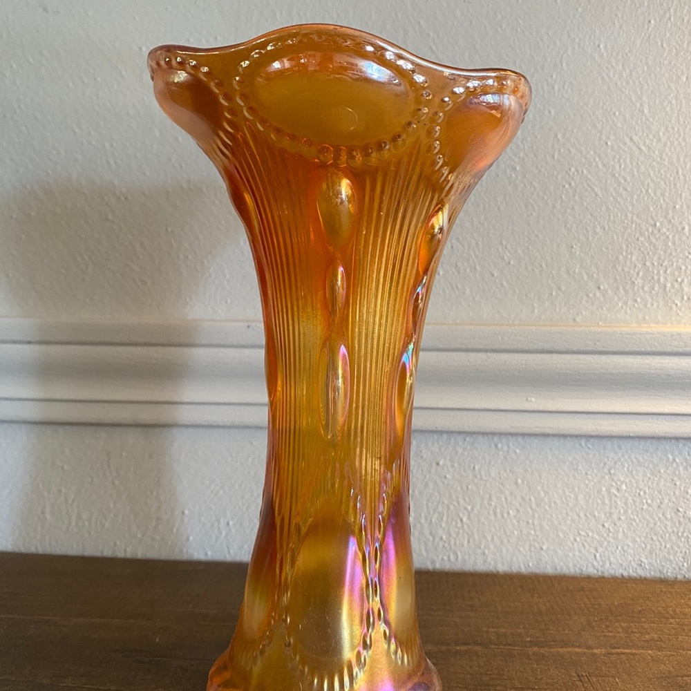 Vintage Gasoline Glass Vase